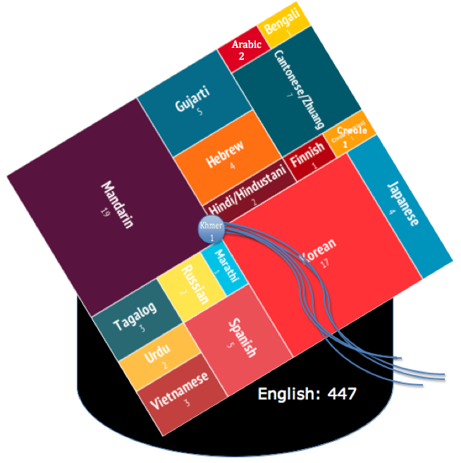Languages spoken in the homes of the class of 2013