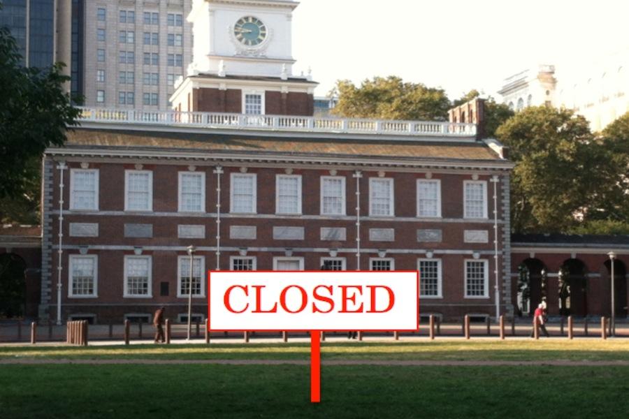 Federal government-run facilities and national parks, such as Independence Hall in Philadelphia, have been shut down for more than a week. 