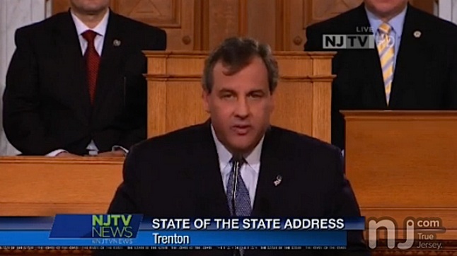 Governor+Christie+delivers+his+State+of+the+State+address.