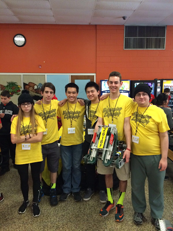 The Frightening Lightning team competes at the Vex Robotics State Championship.