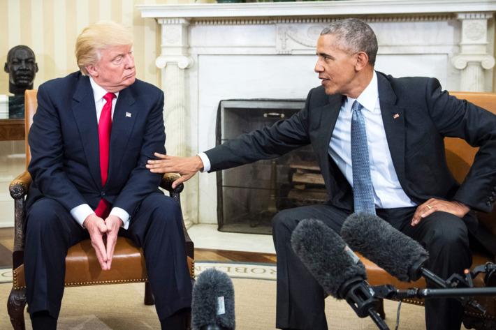Trump+and+Obama+meet+for+the+first+time+following+the+election.