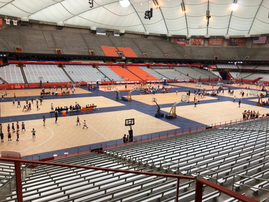 A trip to Syracuse University and its iconic Carrier Dome can easily be paired with visits to other schools in the New York area. Photo by Molly Phillips.