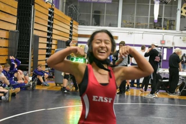 Zapotitla helped create the first girls wrestling team at East.