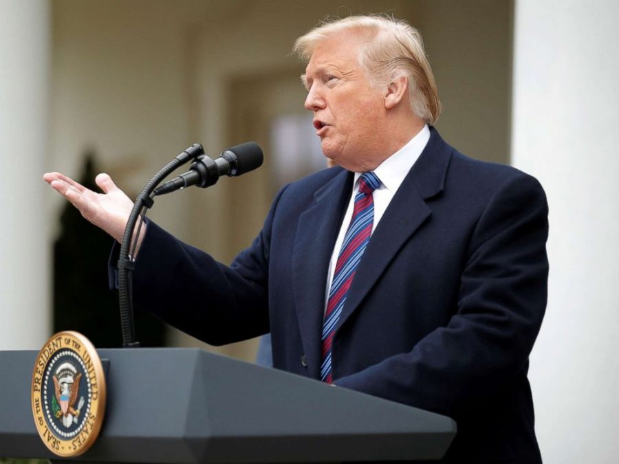 President Trump address the media after declaring a national emergency to resolve the ongoing border crisis.
