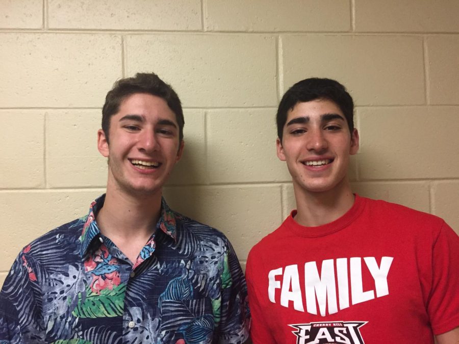 Jake Hoffman (19) and Michael Hoffman (19) share some facts about being twins.
