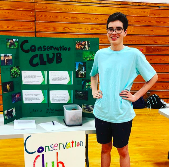 John Schultz (20) creates the Conservation Club at East to help show his love and passion for the community.  