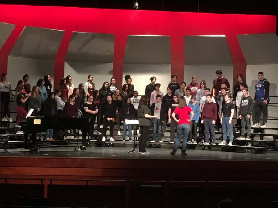 Easts diverse vocal department works hard to solidify their repertoire for the winter concert on January 16.