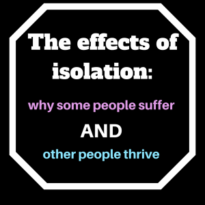 Social isolation during the COVID-19 crisis is bringing some enjoyment, while others misery.