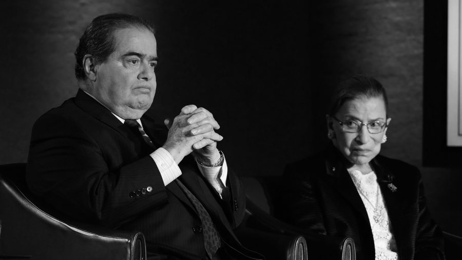 Supreme+Court+Justices+Antonin+Scalia+and+Ruth+Bader+Ginsburg+photographed+together+in+2014.