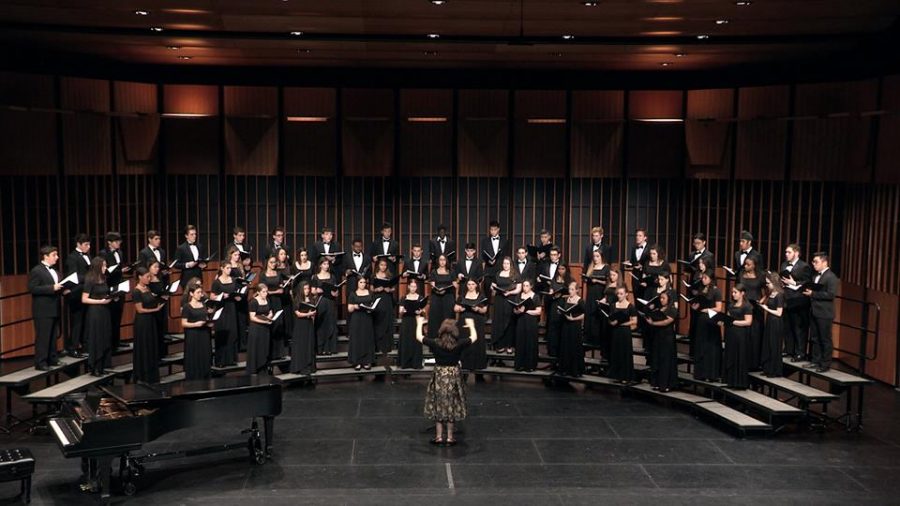 Choir+students+perform+at+the+Cherry+Hill+East+Winter+Choral+Concert+of+2019.