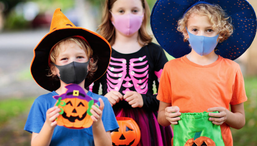 Halloween masks look different this year as the pandemic remains a problem.