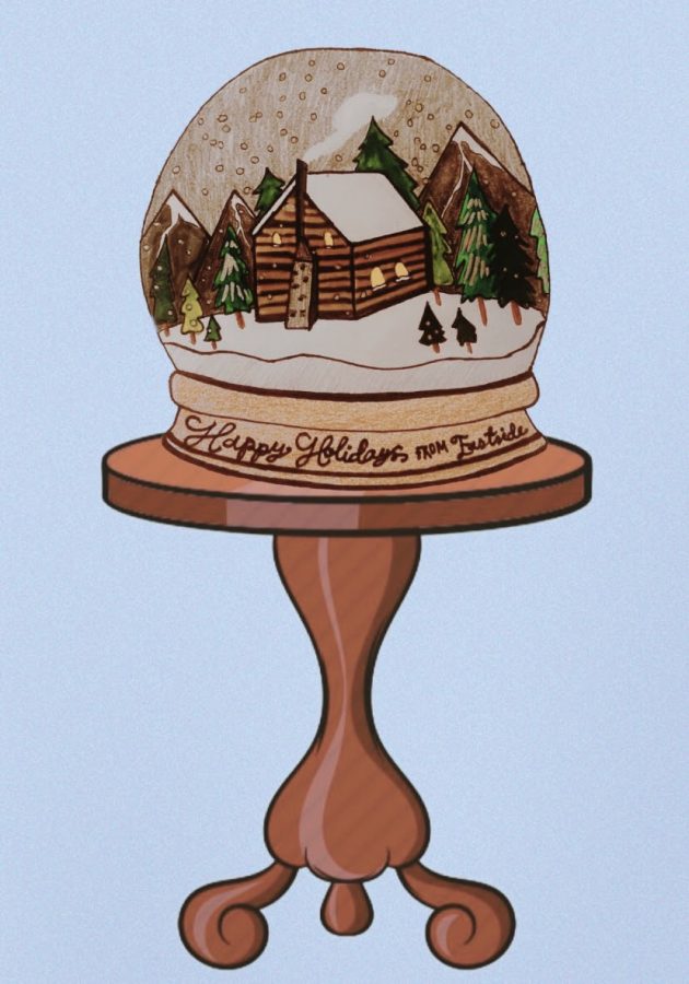 Eastside wishes a Happy Holidays with a whimsical snow globe. 