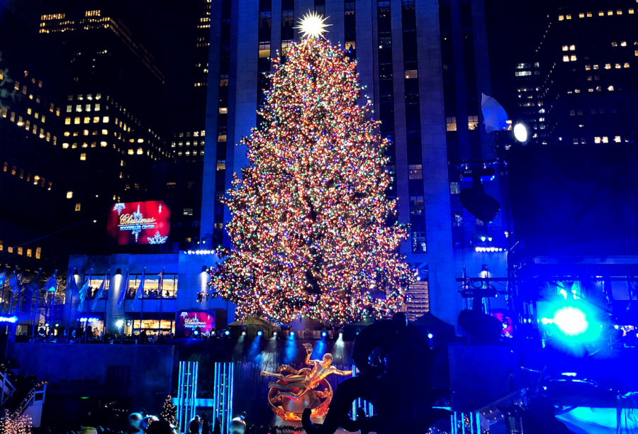 The 2020 Rockefeller tree lighting 