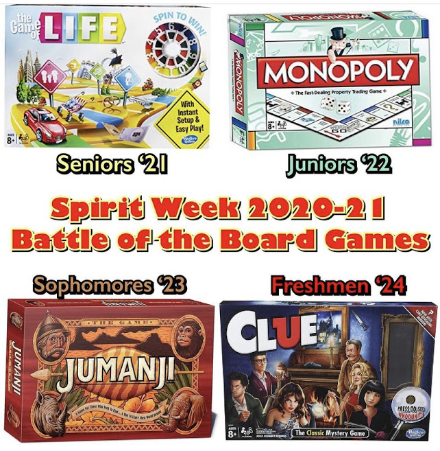 East students prepare for spirit week with the theme of Battle of the Board Games.