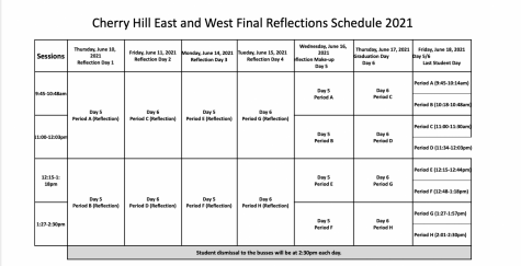 A schedule has been created for the new reflections taking place this year.