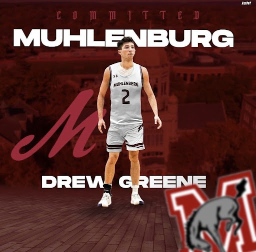 Drew Greene (22) commiting to Muhlenberg College for basketball