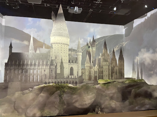 A miniature version of Hogwarts castle has been created to give viewers a feel of what the structure looks like in person.