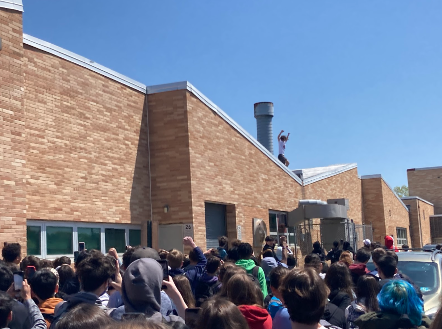 Upwards of 1800 students participated in the walkout.