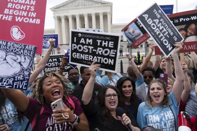 Following the overturning of Roe v. Wade protesters gather around the country