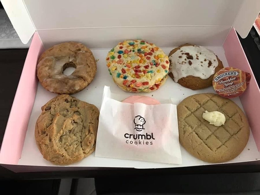 Some of Crumbl Cookie's delicious cookie treats.