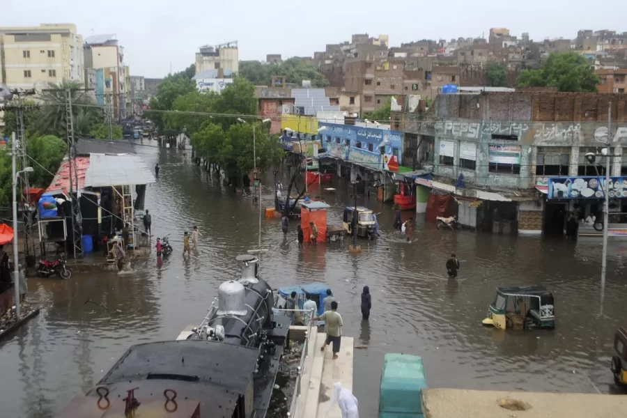 Floods in Pakistan over the summer months 