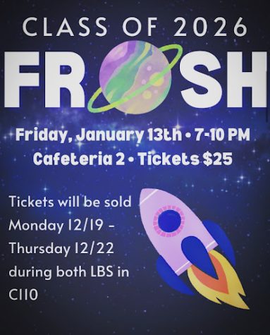 This years Frosh will take place on January 13th with the theme out of this world