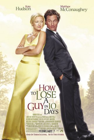 Kate Hudson and Matthew McConaughey star in the 2003 romantic comedy, How to Lose a Guy in 10 Days.