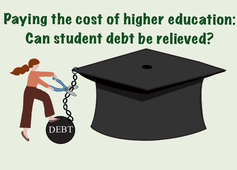 The growing issue of student debt causes Americans to look towards Bidens student loan forgiveness plan with hope.