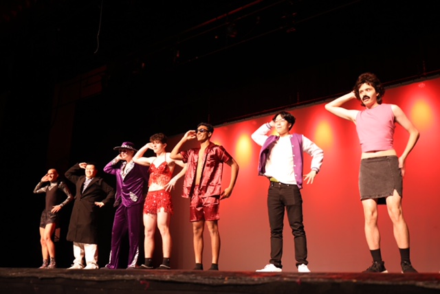 East seniors compete as different pop stars to win Mr. East  (Jiwoo Lee) 