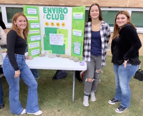 Enviro club at the annual activities fair at Cherry Hill Highschool East in the fall 