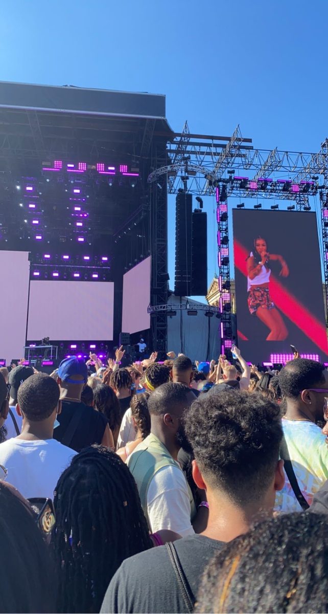 Coi Leray performs at the 2021 Made in America Festival
