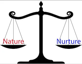 Both nature and nurture influence character development in different ways.   