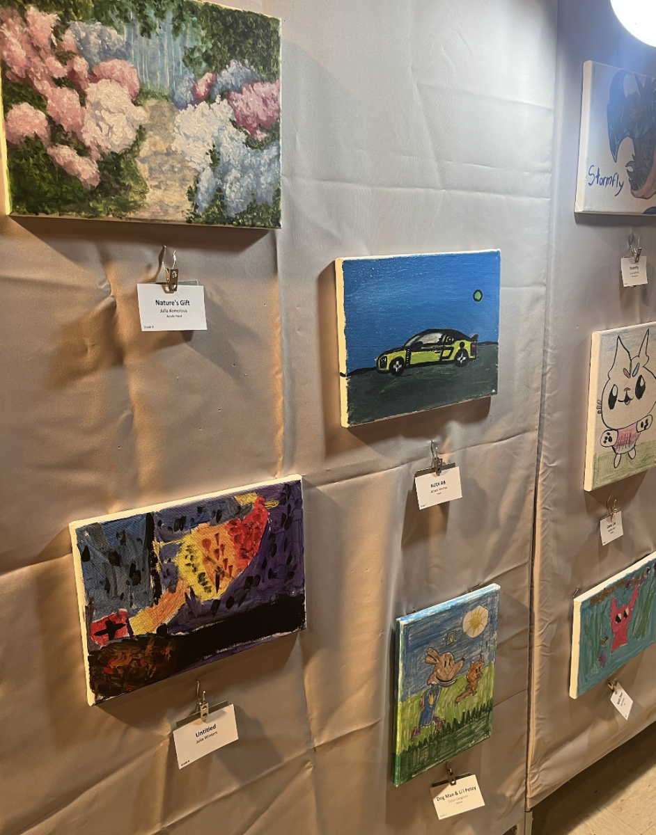 Some of the art displayed at Croft Farm.