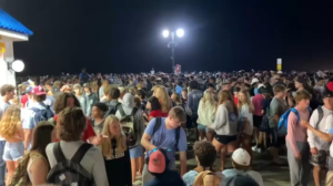 A swarm of teens flood the Ocean City boardwalk on Memorial Day weekend