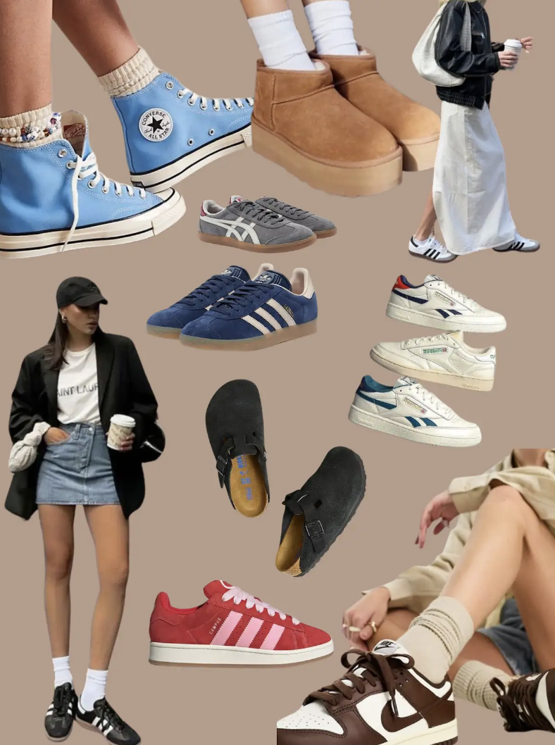 Various shoes that have been seen to have a surge in popularity. 