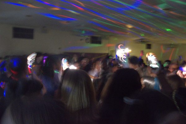 East students on the dance floor during the Hocoween Dance.