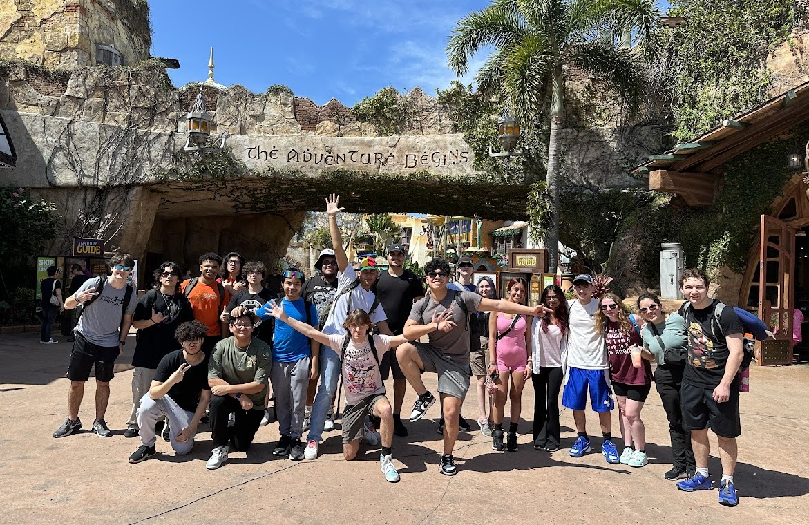 Members of the Class of 2024 enjoying their Senior Class Trip last March