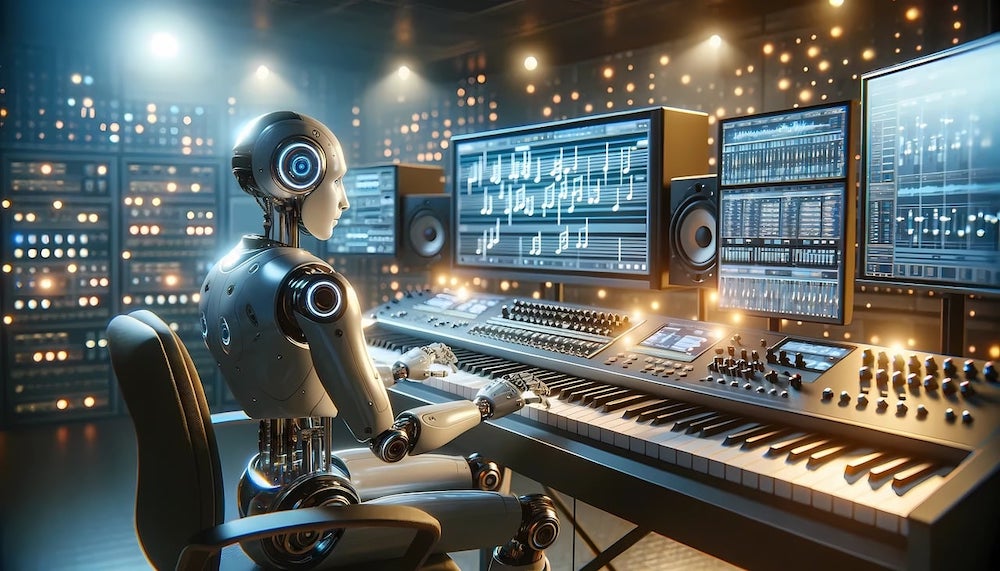 The music industry faces an uncertain future with the rise of AI-generated content (Courtesy of Innovation Training).