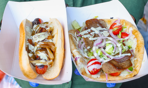 An example of the foods provided at the festival