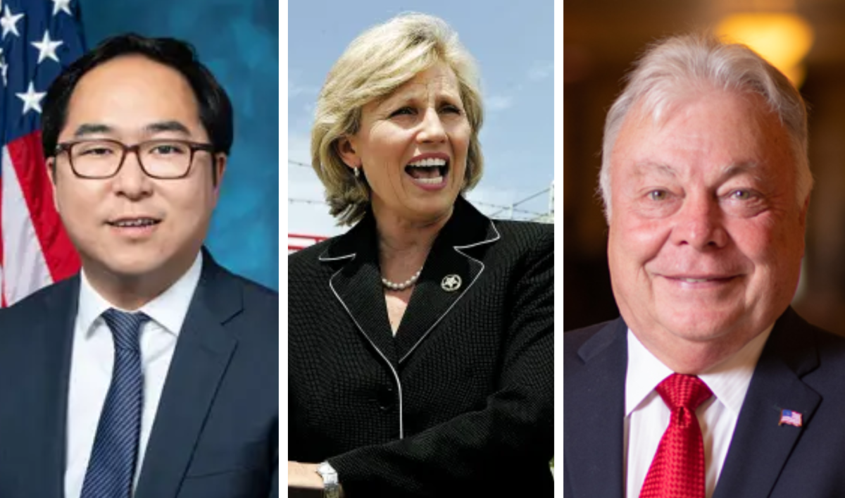 New Jersey officials Andy Kim, Kimberly Guadagno and Jim Beach offer their perspectives on political corruption (Courtesy of NJEA, NJ Legislature, and New Jersey Herald).