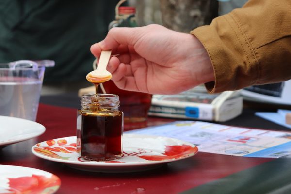 Courtesy of Stockton University.

Stockton University tastes syrup in preparation to release it into small gift shops and community farmers markets.