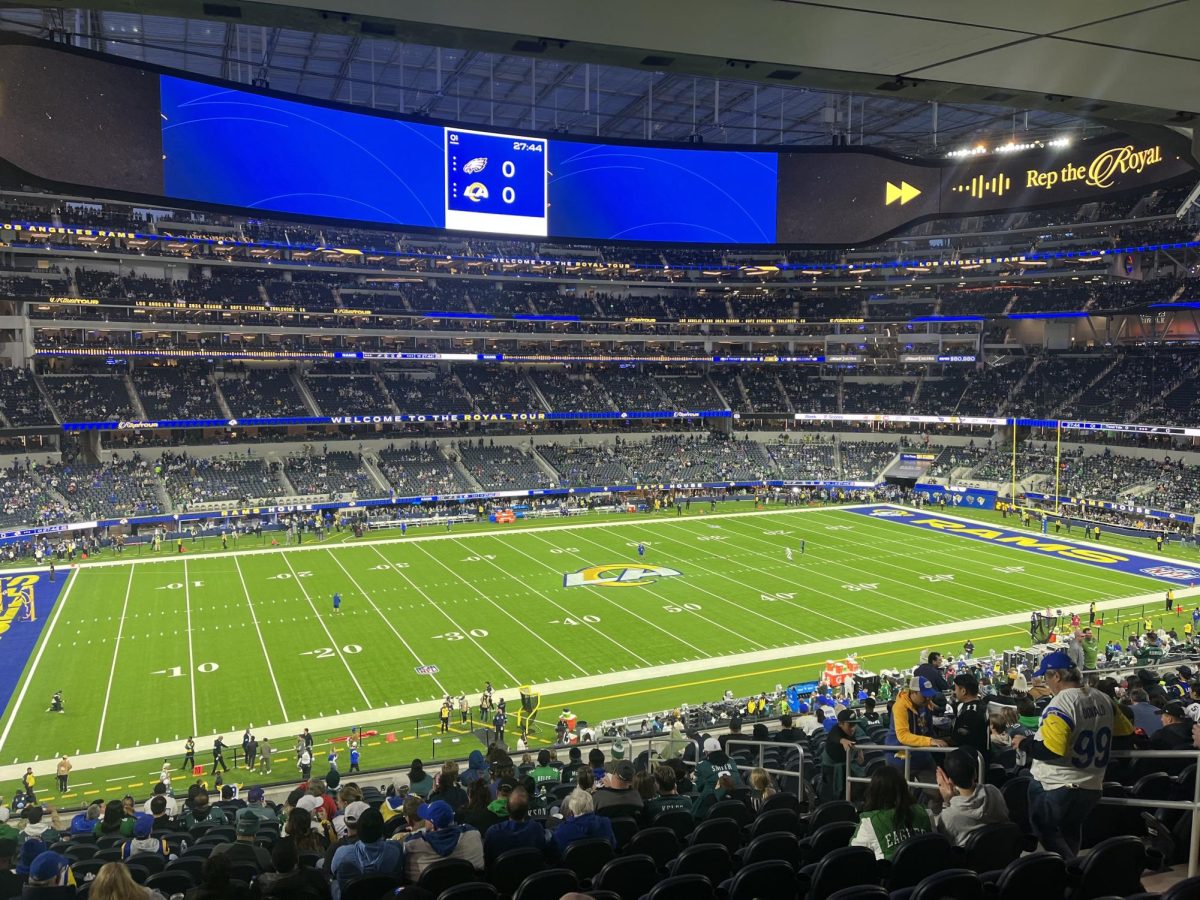 SoFi stadium in Los Angeles, home field of  the Rams.