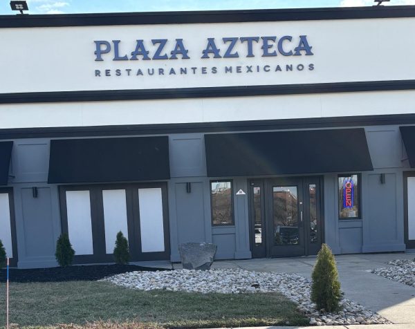 The entrance to Plaza Azteca.