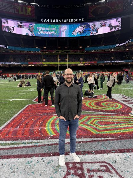 Rosenblatt celebrates after the Eagles' Super Bowl LIX victory.