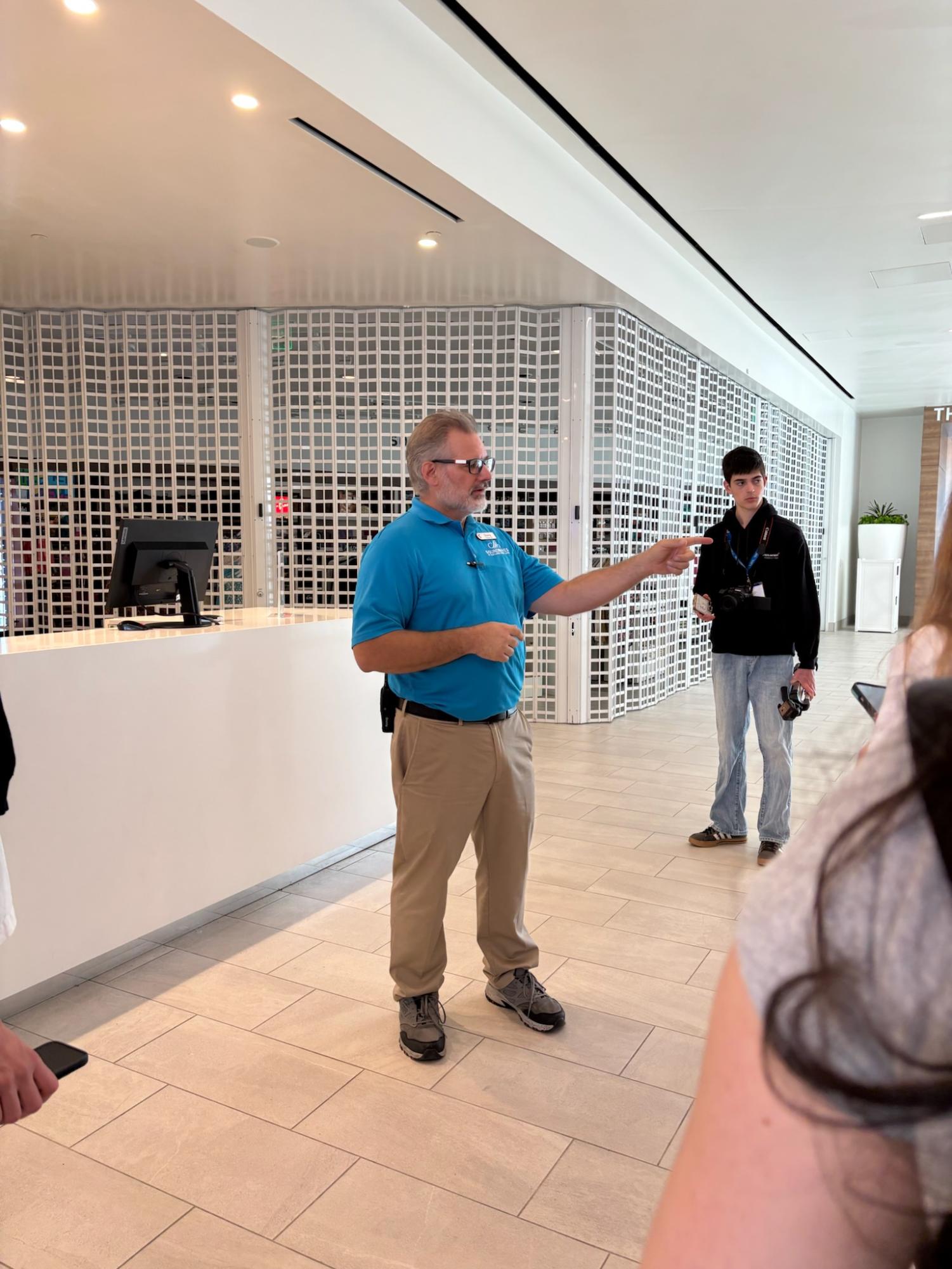 Donny Desinger pictured in the lobby area of the park