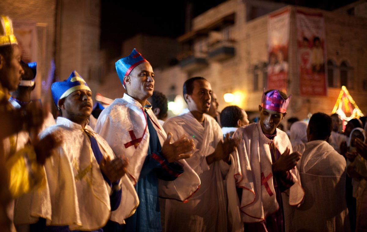 Christians from Ethiopia and Eritrea worship despite persecution by Islamic militant groups. "Christians from Eritrea and Ethiopia" by Beautiful Faces of Berlin is licensed under CC BY-NC-ND 2.0
