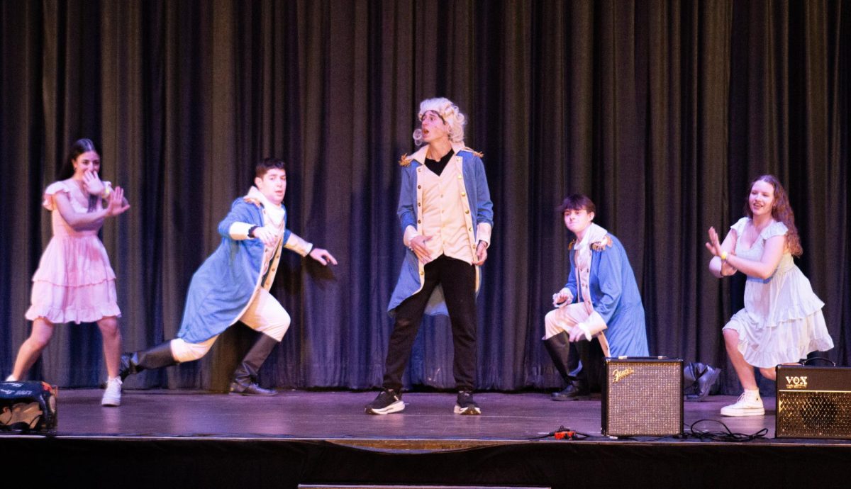 Mr. Slaughter sings "My Shot" from the musical "Hamilton."