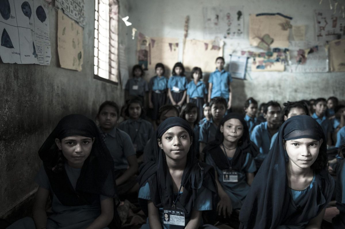 Muslims have faced discrimination and violence, particularly from Hindu nationalists. "Muslim students in India" by ILO Asia-Pacific is licensed under CC BY-NC-ND 3.0