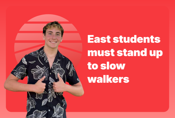 East students must stand up to slow walkers