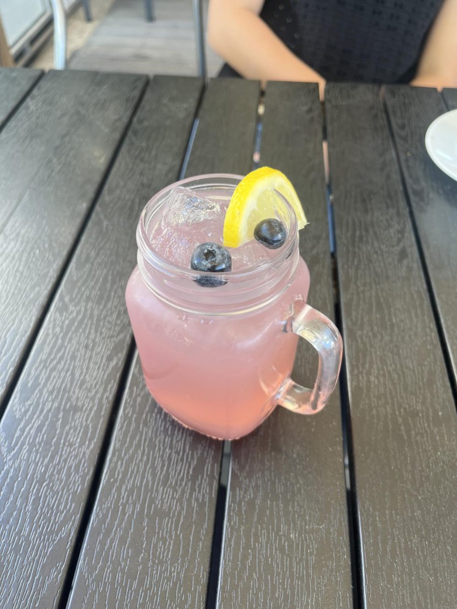 Sabrina's Cafe's blueberry lemonade refreshes customers. 